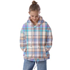 Plaid Kids  Oversized Hoodie