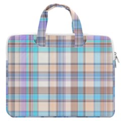 Plaid Macbook Pro 16  Double Pocket Laptop Bag  by nate14shop