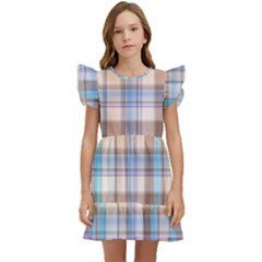 Plaid Kids  Winged Sleeve Dress by nate14shop