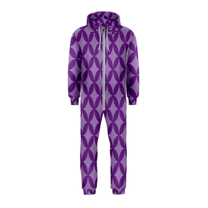 Purple-background Hooded Jumpsuit (Kids)