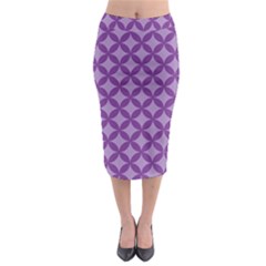 Purple-background Midi Pencil Skirt by nate14shop