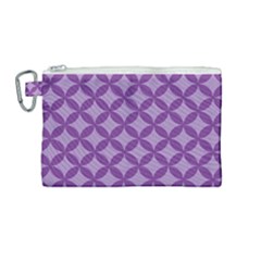 Purple-background Canvas Cosmetic Bag (medium) by nate14shop