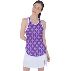 Purple-background Racer Back Mesh Tank Top by nate14shop