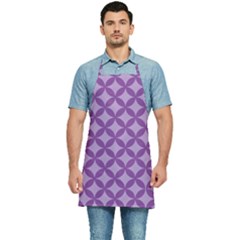 Purple-background Kitchen Apron by nate14shop