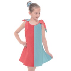 Red-two Calor Kids  Tie Up Tunic Dress by nate14shop