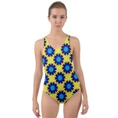 Rosette Cut-out Back One Piece Swimsuit by nate14shop