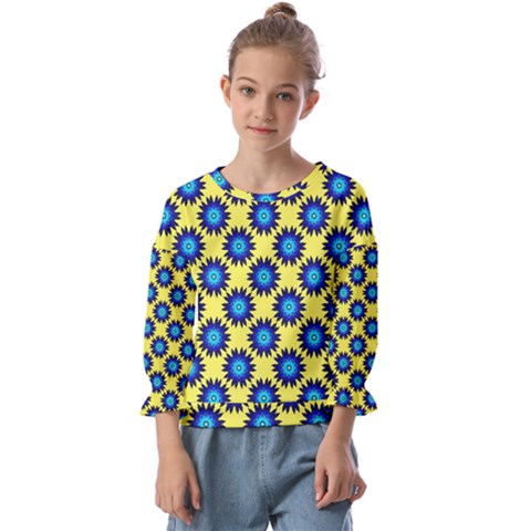 Rosette Kids  Cuff Sleeve Top by nate14shop