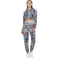 Rowan Cropped Zip Up Lounge Set by nate14shop