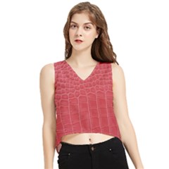 Skin V-neck Cropped Tank Top by nate14shop