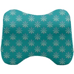 Snowflakes 002 Head Support Cushion