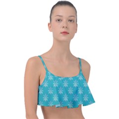 Snowflakes 002 Frill Bikini Top by nate14shop