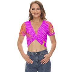 Spring Twist Front Crop Top