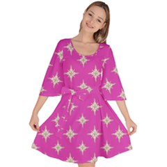 Star-pattern-b 001 Velour Kimono Dress by nate14shop