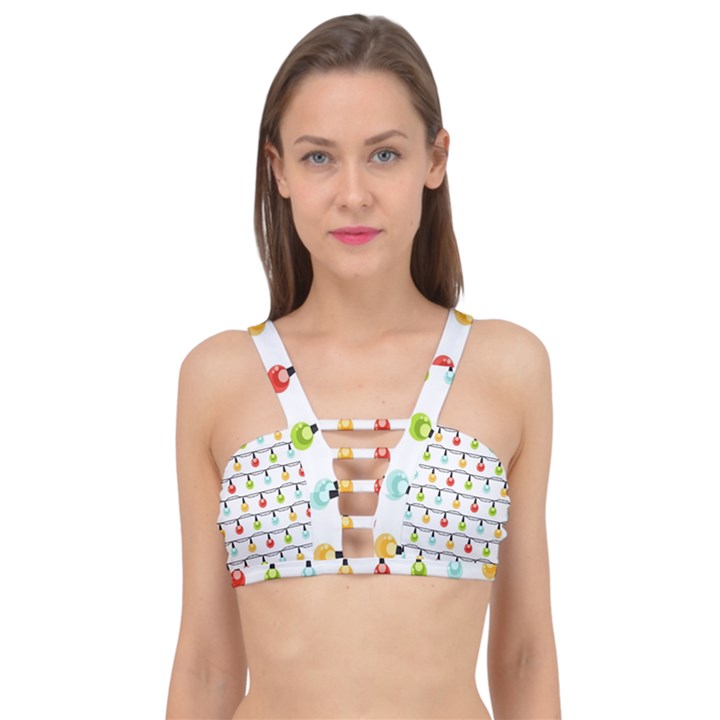 Christmas-light-bulbs-seamless-pattern-colorful-xmas-garland Cage Up Bikini Top