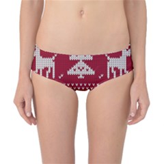 Christmas-seamless-knitted-pattern-background 001 Classic Bikini Bottoms by nate14shop