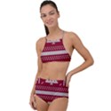 Christmas-seamless-knitted-pattern-background 001 High Waist Tankini Set View1