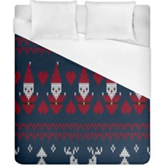 Christmas-seamless-knitted-pattern-background 003 Duvet Cover (california King Size)