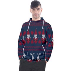 Christmas-seamless-knitted-pattern-background 003 Men s Pullover Hoodie by nate14shop