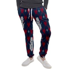 Christmas-seamless-knitted-pattern-background 004 Men s Jogger Sweatpants by nate14shop