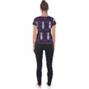 Christmas-seamless-knitted-pattern-background 004 Short Sleeve Sports Top  View2