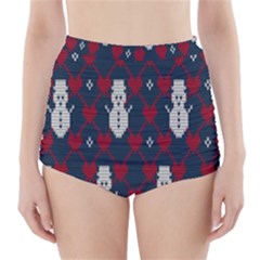 Christmas-seamless-knitted-pattern-background 004 High-waisted Bikini Bottoms