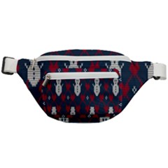 Christmas-seamless-knitted-pattern-background 004 Fanny Pack by nate14shop