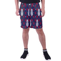 Christmas-seamless-knitted-pattern-background 004 Men s Pocket Shorts by nate14shop