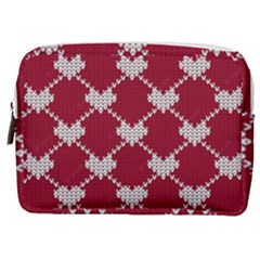 Christmas-seamless-knitted-pattern-background Make Up Pouch (medium)