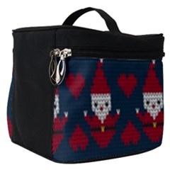 Christmas-seamless-knitted-pattern-background 005 Make Up Travel Bag (small) by nate14shop