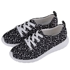 Small Bright White Halloween Motifs Skulls, Spells & Cats On Spooky Black  Women s Lightweight Sports Shoes