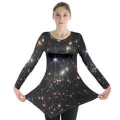 James Webb Space Telescope Deep Field Long Sleeve Tunic  by PodArtist