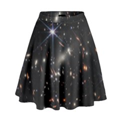 James Webb Space Telescope Deep Field High Waist Skirt by PodArtist