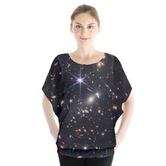 James Webb Space Telescope Deep Field Batwing Chiffon Blouse