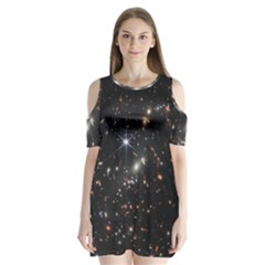 James Webb Space Telescope Deep Field Shoulder Cutout Velvet One Piece by PodArtist