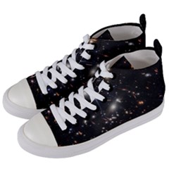 James Webb Space Telescope Deep Field Women s Mid-top Canvas Sneakers by PodArtist