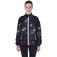 James Webb Space Telescope Deep Field Women s High Neck Windbreaker by PodArtist