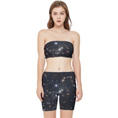 James Webb Space Telescope Deep Field Stretch Shorts And Tube Top Set by PodArtist