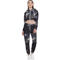 James Webb Space Telescope Deep Field Cropped Zip Up Lounge Set by PodArtist