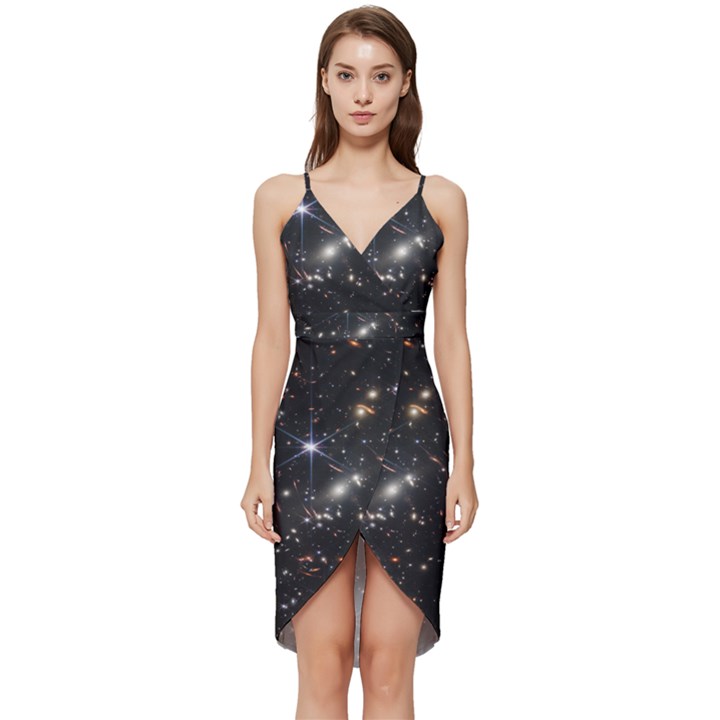 James Webb Space Telescope Deep Field Wrap Frill Dress