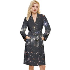 James Webb Space Telescope Deep Field Long Sleeve Velour Robe by PodArtist