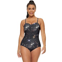 James Webb Space Telescope Deep Field Retro Full Coverage Swimsuit by PodArtist