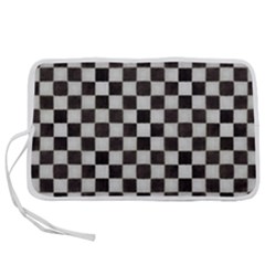 Large Black And White Watercolored Checkerboard Chess Pen Storage Case (s) by PodArtist