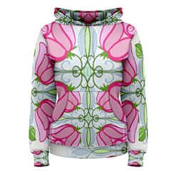 Figure Roses Flowers-ornament Women s Pullover Hoodie