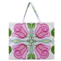 Figure roses flowers-ornament Zipper Large Tote Bag View1