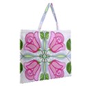 Figure roses flowers-ornament Zipper Large Tote Bag View2