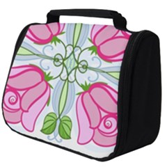 Figure Roses Flowers-ornament Full Print Travel Pouch (big)