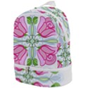 Figure roses flowers-ornament Zip Bottom Backpack View1