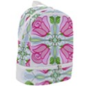 Figure roses flowers-ornament Zip Bottom Backpack View2