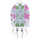 Figure roses flowers-ornament Zip Bottom Backpack View3