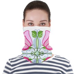 Figure Roses Flowers-ornament Face Seamless Bandana (adult)